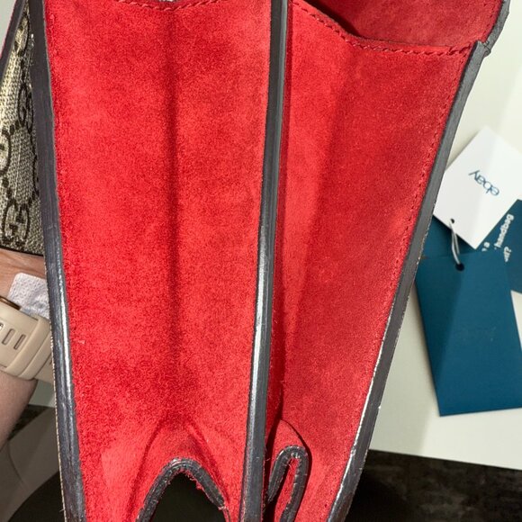 Gucci Dionysus Blooms Medium Shoulder Bag – Cherry Blossom Canvas & Red Suede - Picture 10 of 14